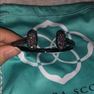 Kendra Scott Gunmetal Elton + multi-color drusy